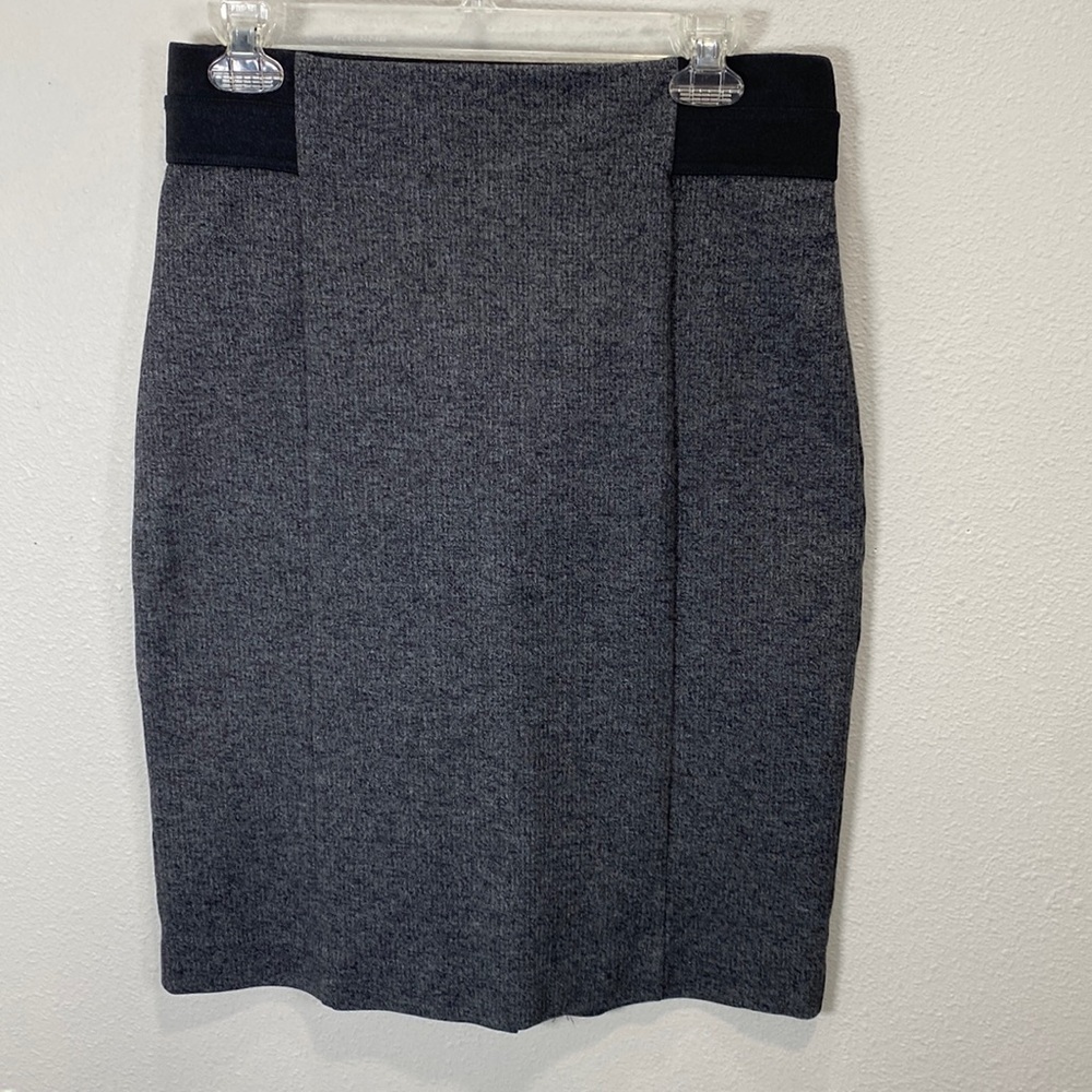 Ann Taylor stretchy skirt pencil skirt charcoal gray